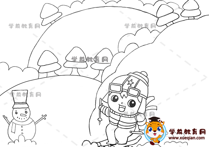 冬天手抄报