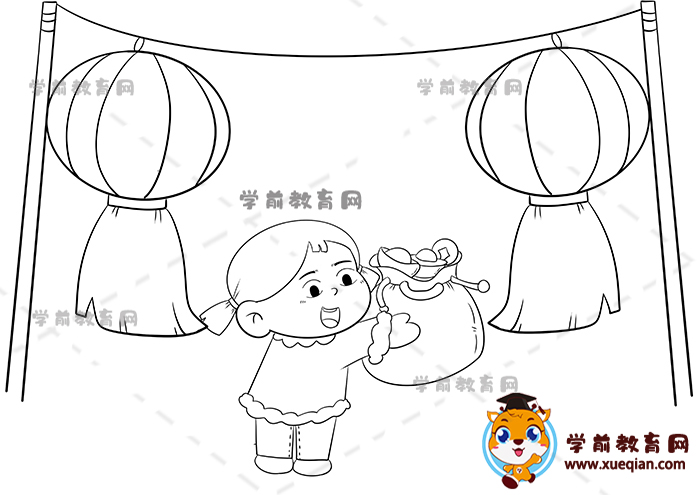 元旦儿童画