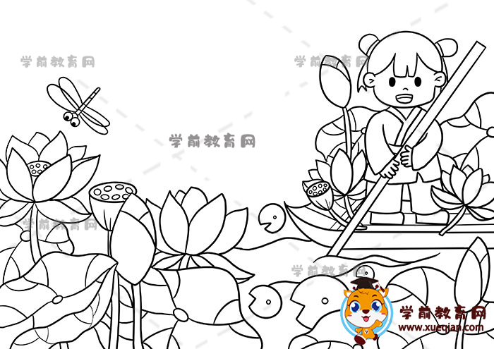 池上诗配画
