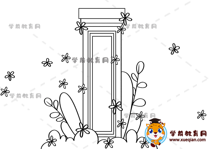 清明祭英烈儿童画