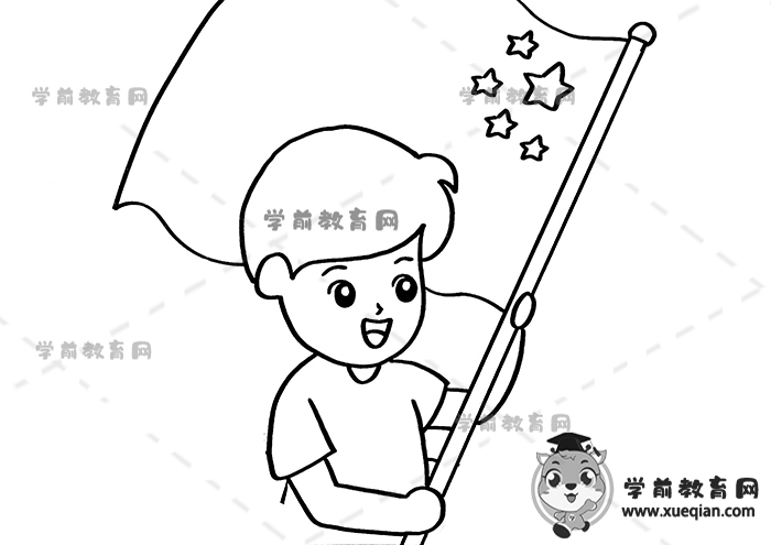 热爱祖国儿童画