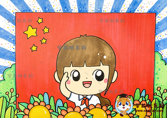 少先队员儿童画