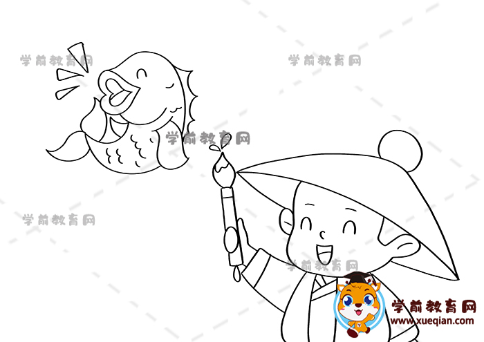 神笔马良神笔马良儿童画