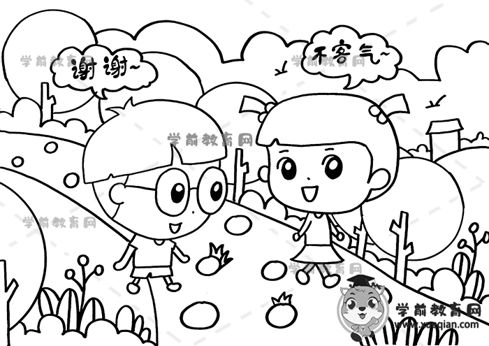 推广普通话宣传画