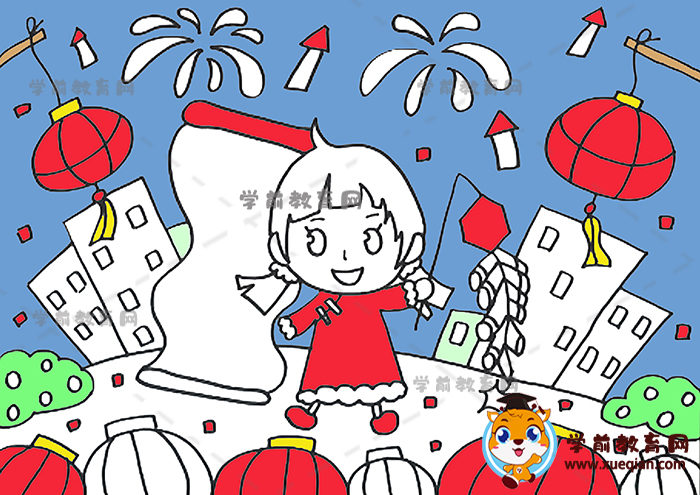 新年儿童画