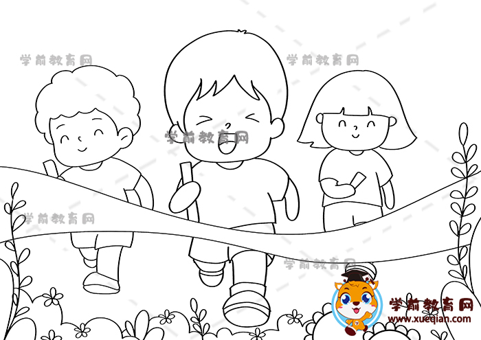 运动会儿童画