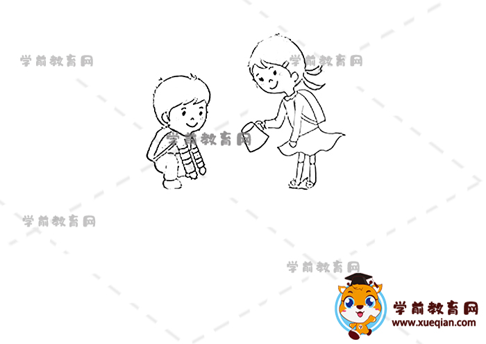 保护动物儿童画