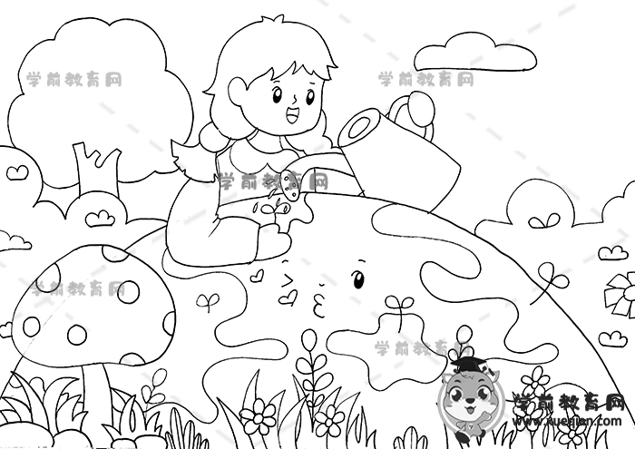 保护环境儿童画