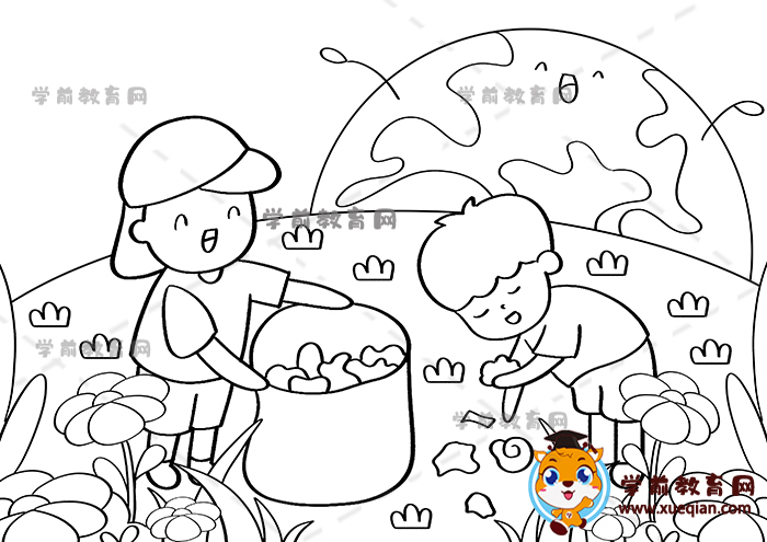保护环境儿童画