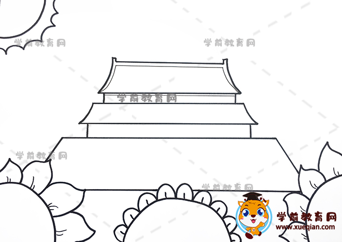 国庆节儿童画