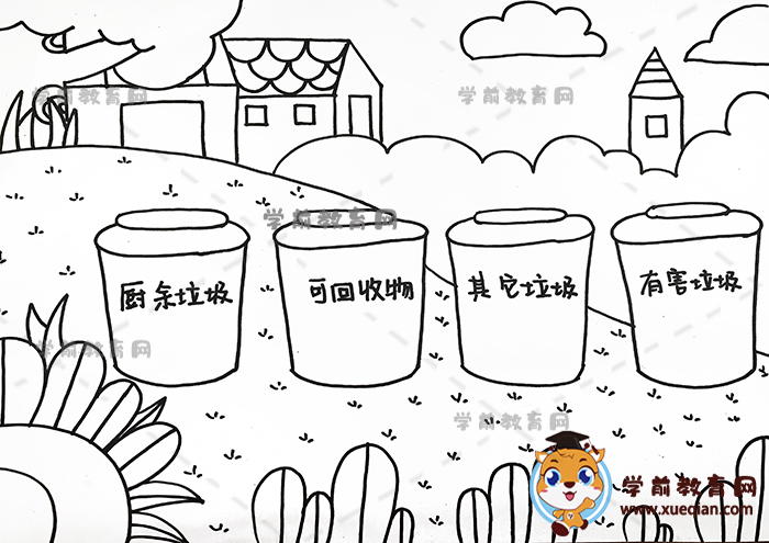 垃圾分类宣传画