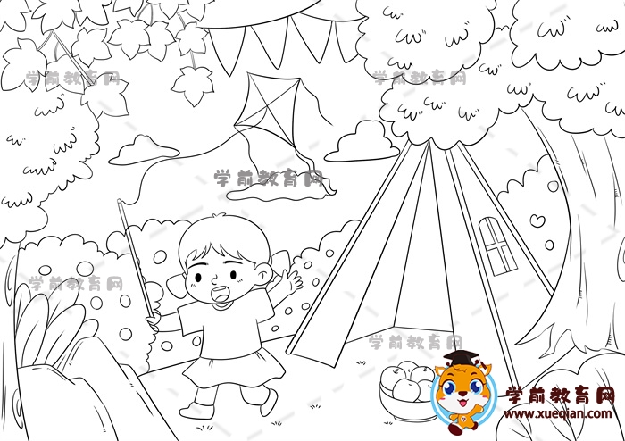 秋天儿童画